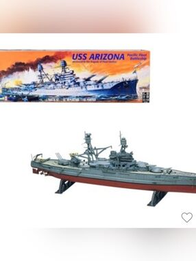 Level 4 Model Kit USS Arizona Pacific Fleet Battleship "Memorial to the Tragedy